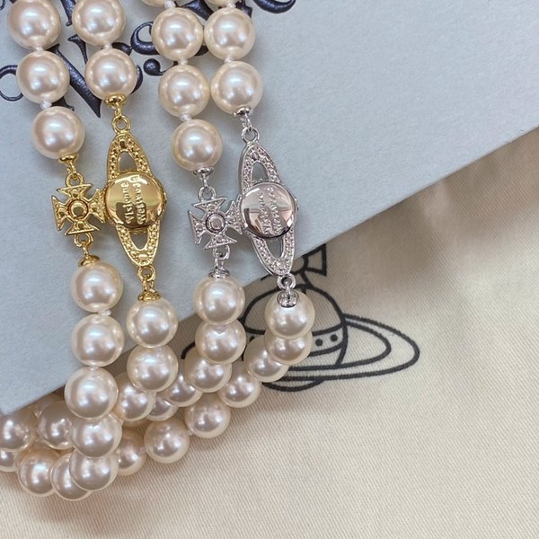 비비안웨스트우드 그라지엘라 펄 초커 목걸이 2color [매장가 78만원대]