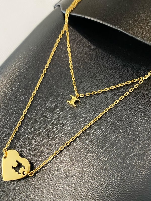 셀린느 트리오페 인 하트 목걸이 [매장가 90만원대]