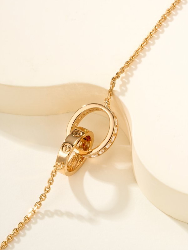 까르띠에 러브 브레이슬릿, 체인형 세미 파베 2color