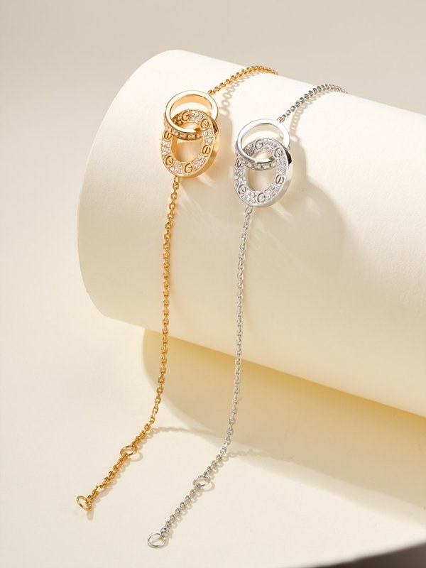 까르띠에 러브 브레이슬릿, 체인형  파베 2color