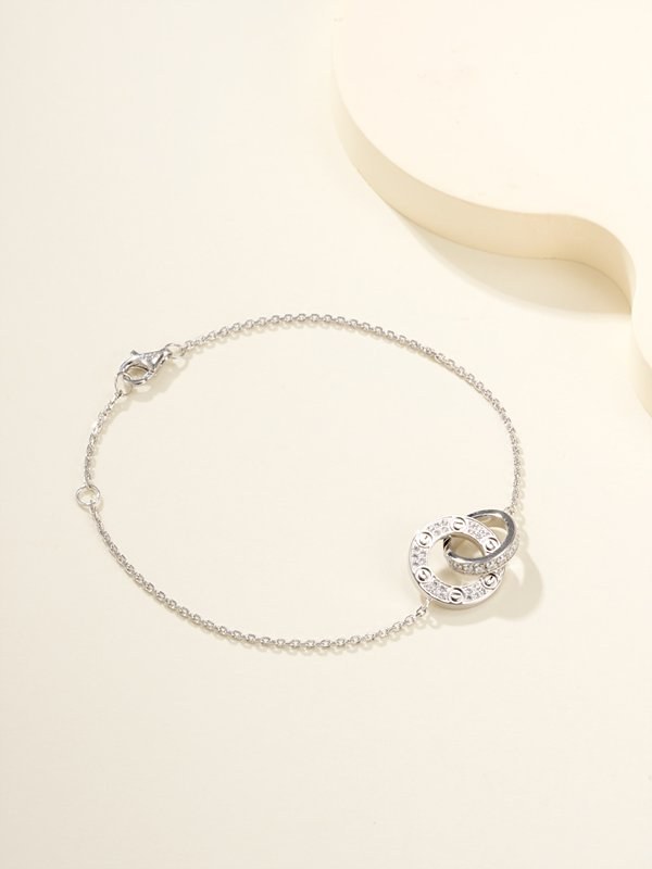 까르띠에 러브 브레이슬릿, 체인형  파베 2color