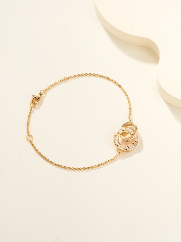 까르띠에 러브 브레이슬릿, 체인형  파베 2color