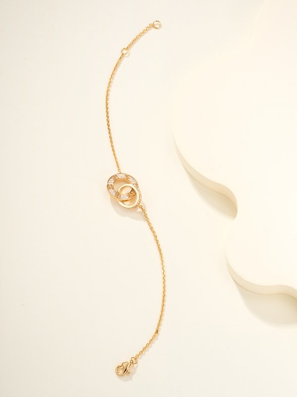 까르띠에 러브 브레이슬릿, 체인형  파베 2color