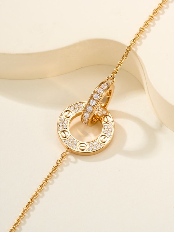 까르띠에 러브 브레이슬릿, 체인형  파베 2color