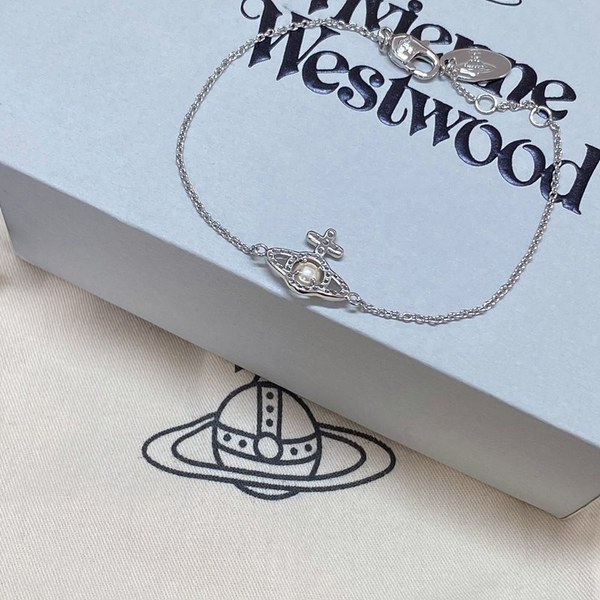 비비안웨스트우드 올림피아 펄 체인 팔찌 [매장가 33만원대]