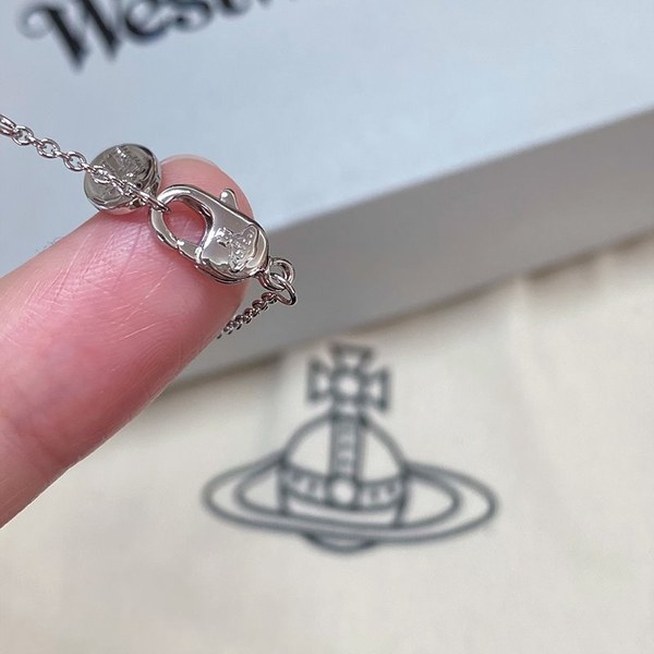 비비안웨스트우드 올림피아 펄 체인 팔찌 [매장가 33만원대]