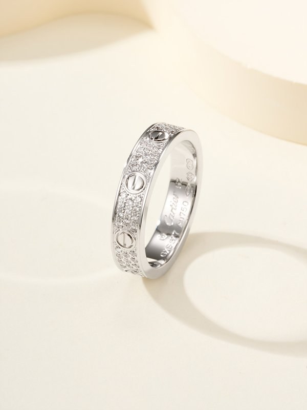 까르띠에 LOVE 링 스몰 파베 3color