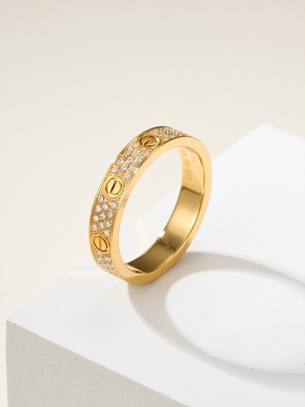 까르띠에 LOVE 링 스몰 파베 3color