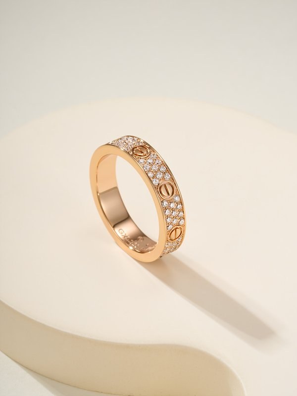 까르띠에 LOVE 링 스몰 파베 3color