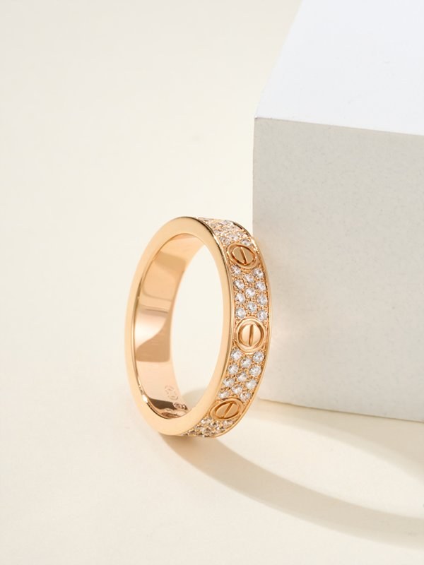 까르띠에 LOVE 링 스몰 파베 3color