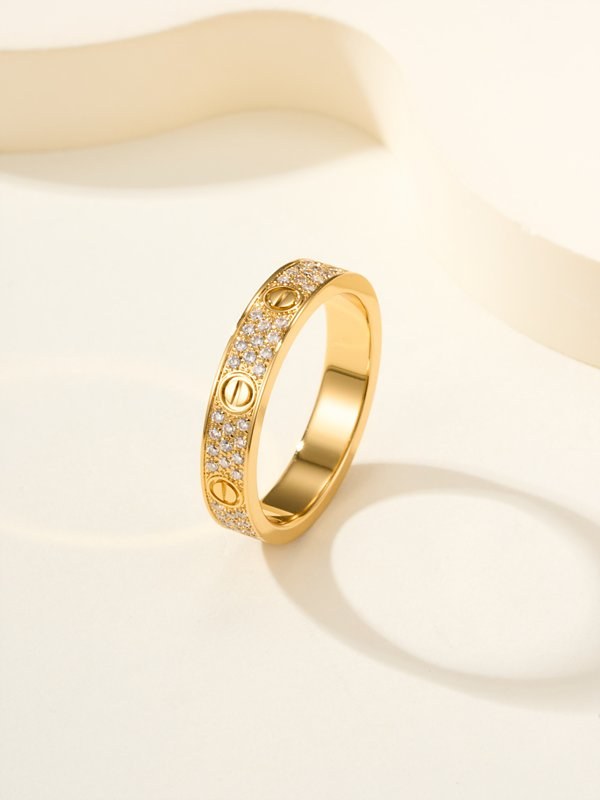 까르띠에 LOVE 링 스몰 파베 3color