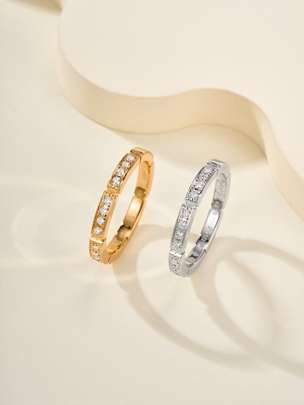 까르띠에 마이용 팬더 웨딩링, 세미 파베 2color [매장가 640만원대]
