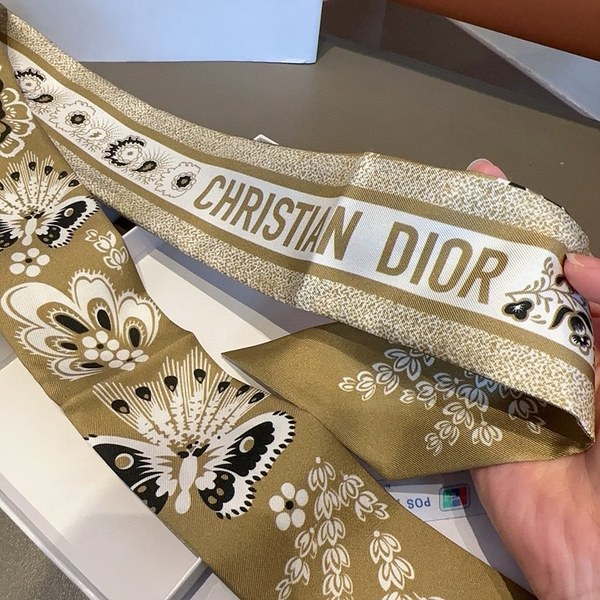 디올 Dior 미차 스카프 / Butterfly / 카키