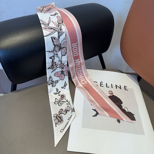디올 Dior 미차 스카프 / 멕시칸버터플라이 / 핑크