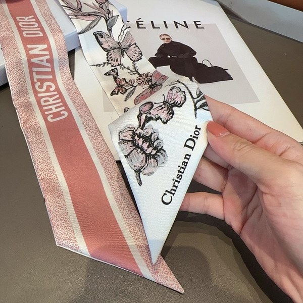 디올 Dior 미차 스카프 / 멕시칸버터플라이 / 핑크