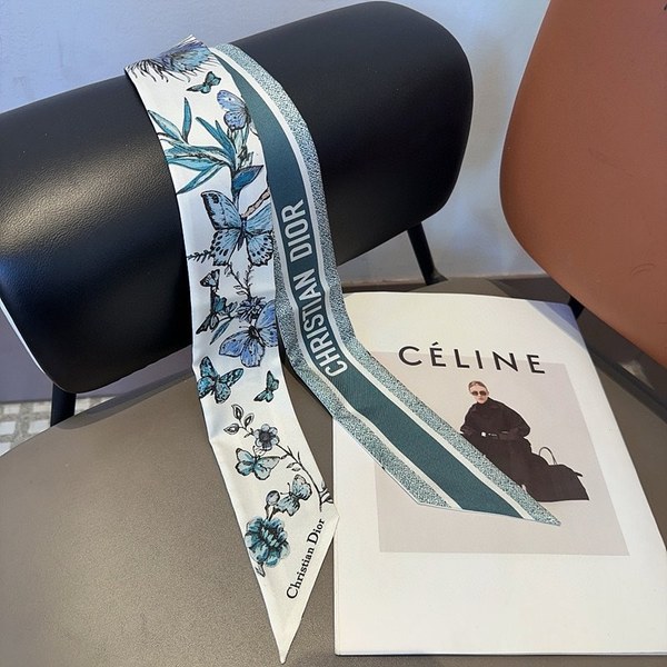 디올 Dior 미차 스카프 / 멕시칸버터플라이 / 블루