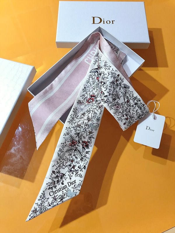디올 Dior 미차 스카프 / Butterfly Around the World / 핑크