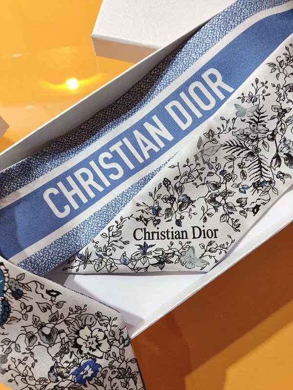 디올 Dior 미차 스카프 / Butterfly Around the World / 블루