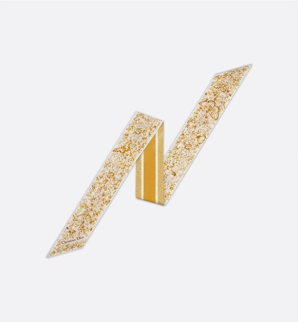 디올 Dior 미차 스카프 / Butterfly Around the World / 옐로우