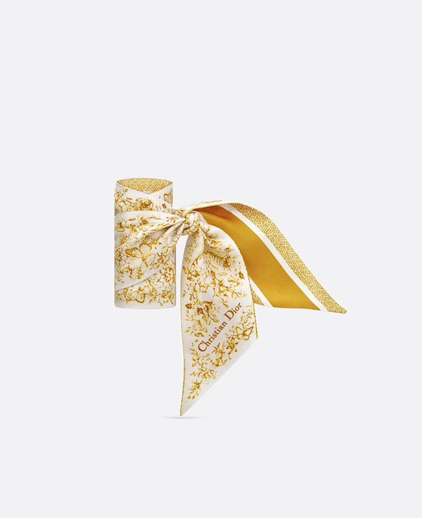 디올 Dior 미차 스카프 / Butterfly Around the World / 옐로우