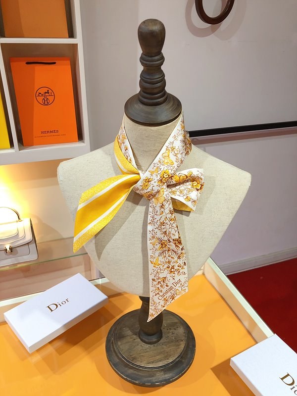 디올 Dior 미차 스카프 / Butterfly Around the World / 옐로우
