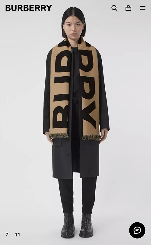 버버리 캐시미어100 스카프 목도리