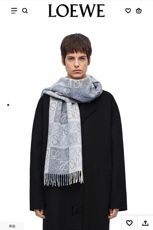 로에베 뉴 체커보드 스카프 2COLOR [매장가 320만원대]