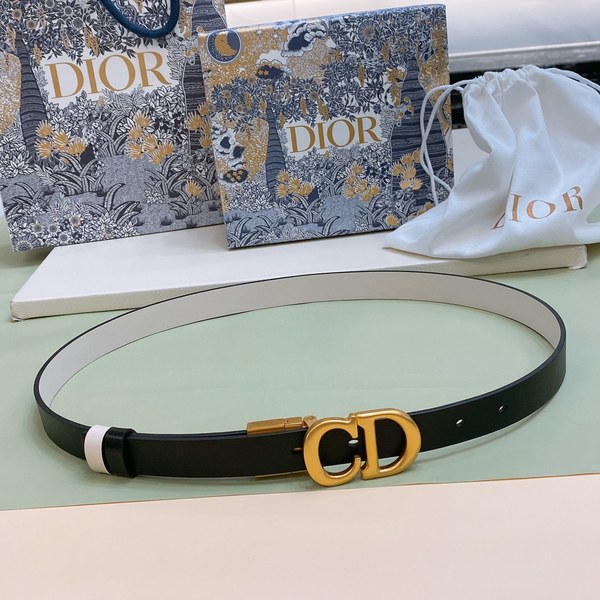 디올 Dior Saddle 리버시블 벨트 / 블랙라떼 20mm [매장가123만원대]