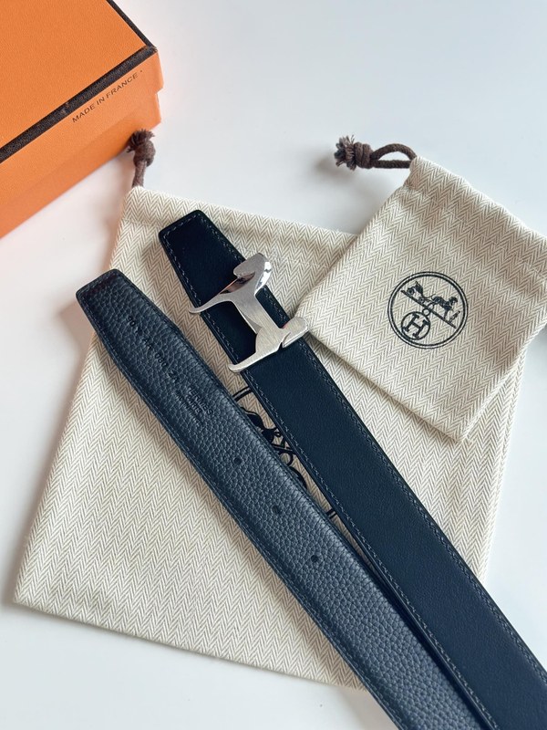 에르메스 PANACHE 리버시블 토고 벨트 32mm 양면 가죽 벨트 / 4컬러 [매장가 173만원대]