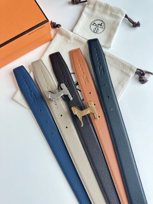 에르메스 PANACHE 리버시블 토고 벨트 32mm 양면 가죽 벨트 / 4컬러 [매장가 173만원대]