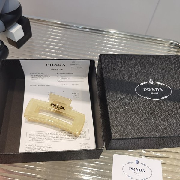 프라다 로고 헤어 집게핀 / 5컬러