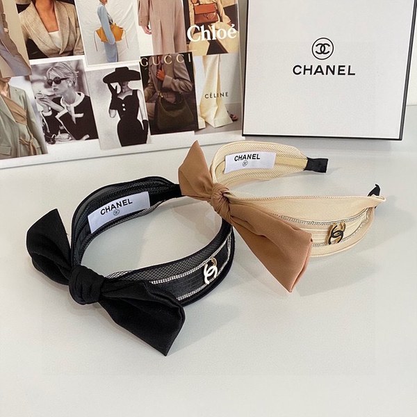 샤넬 리본 헤어밴드 / 2컬러