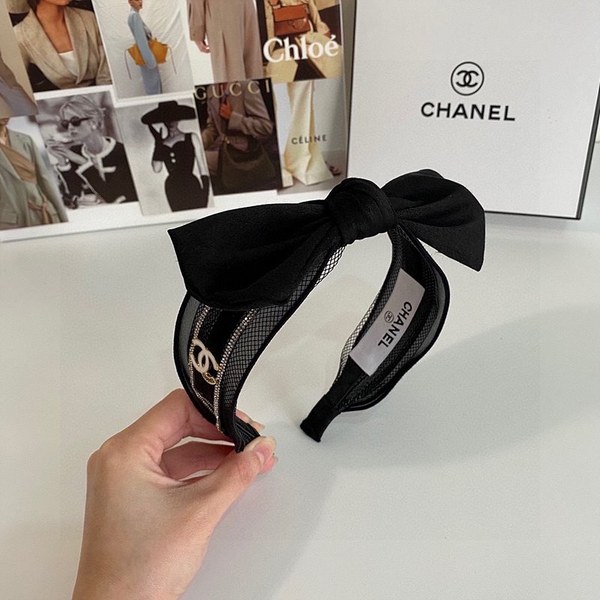 샤넬 리본 헤어밴드 / 2컬러