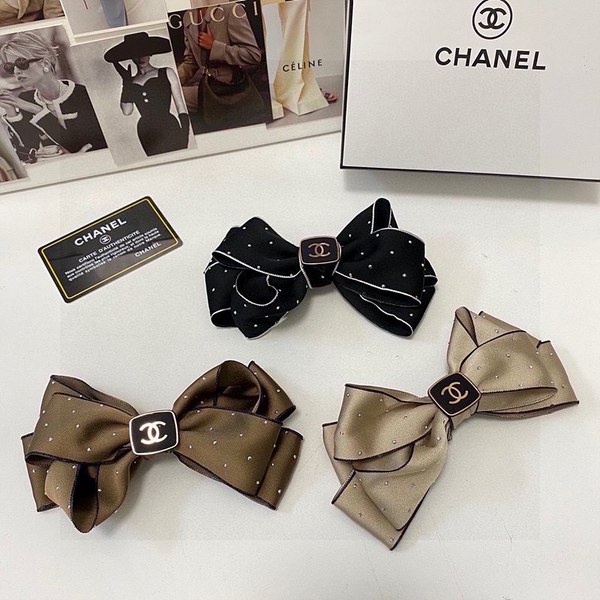 샤넬 리본 헤어핀 / 3컬러