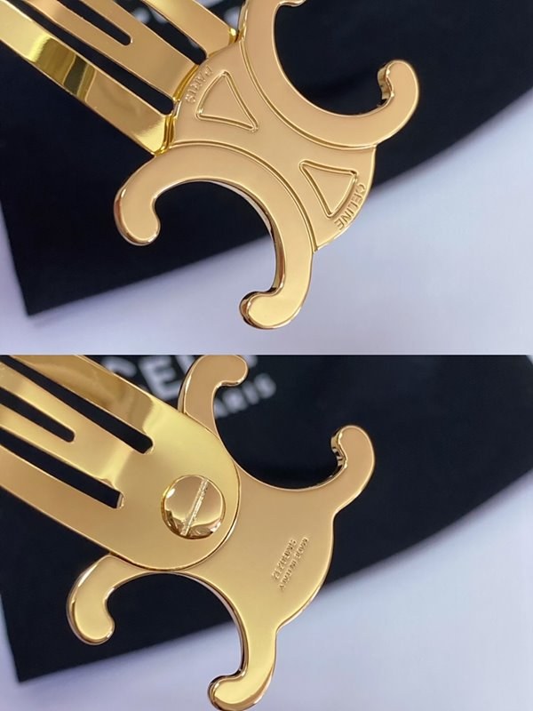 셀린느 트리옹프 스냅 헤어 클립 [매장가 63만원대]