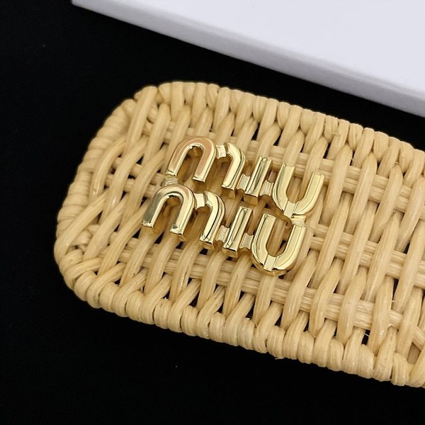 미우미우 우븐 패브릭 헤어 클립 [매장가 63만원대]