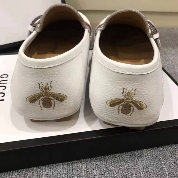 Gucci 구찌 Leather driver with Sylvie Web buckle shoes 3가지 색상