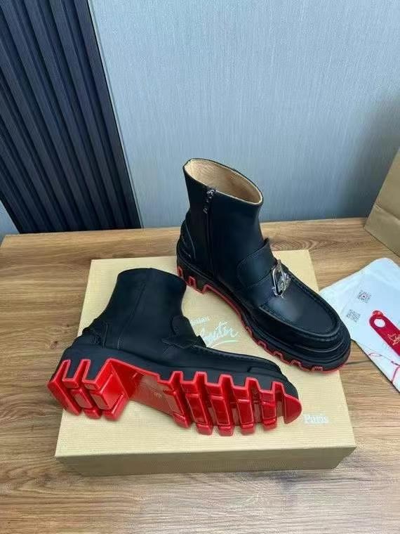 루부탱 2025 CL로고 와펜 페니 부츠 신발