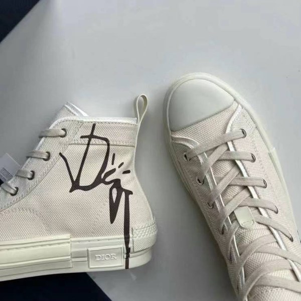 디올 2025 B23 칵투스 로고 아이보리컬러 하이탑 슈즈 신발 스니커즈 운동화