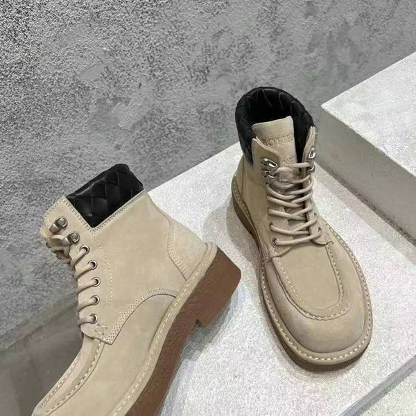 보테가베네타 2024 해독 레이스업 앵클 부츠 신발 스웨이드