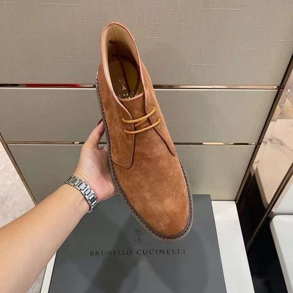 브루넬로쿠치넬리 2024 모카 스트랩 부츠 신발