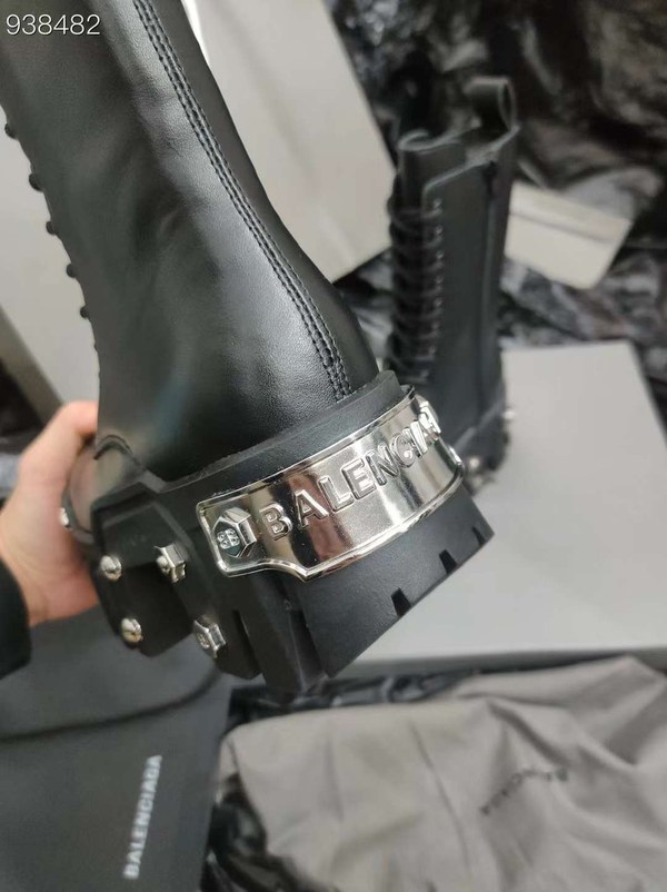 발렌시아가 2024 불도저 레이스업 부츠 스틸와펜 신발 슈즈