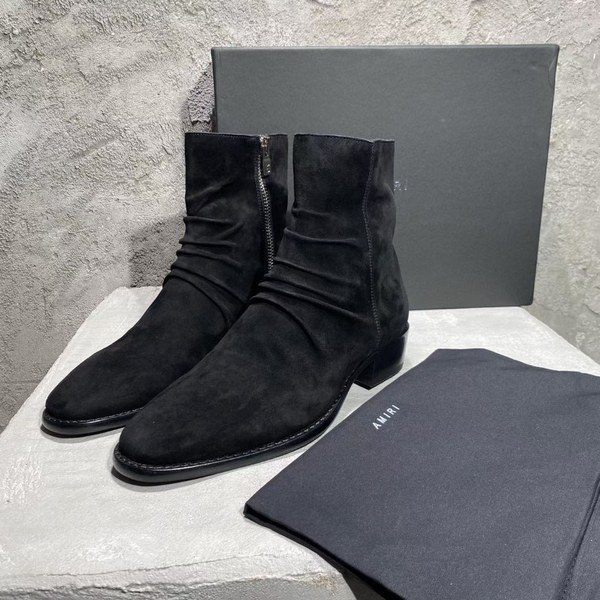 아미리 2021 링클 지퍼 앵글 부츠