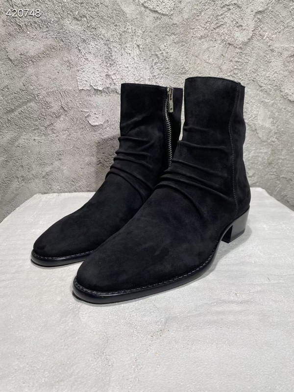 아미리 2021 링클 지퍼 앵글 부츠