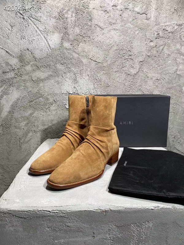 아미리 2021 링클 지퍼 앵글 부츠