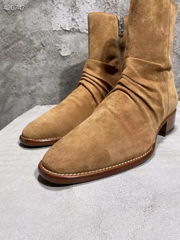 아미리 2021 링클 지퍼 앵글 부츠