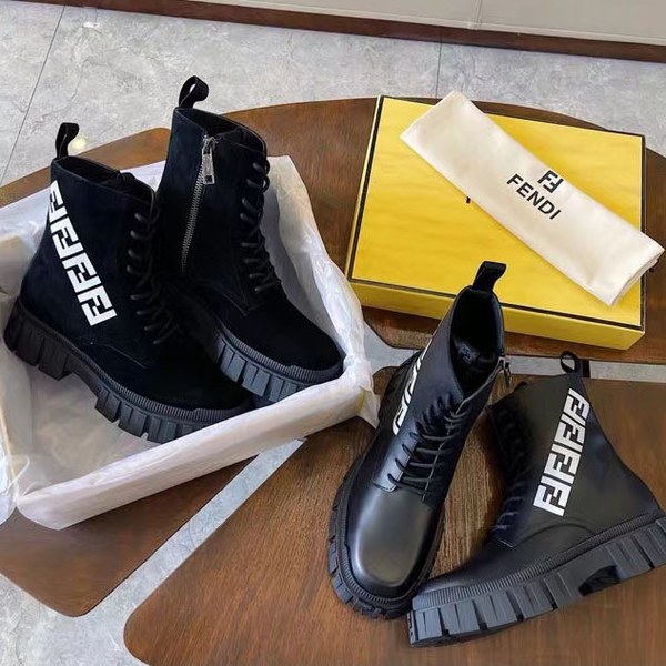 펜디 2021 FF 스트라이프 청키솔 부츠