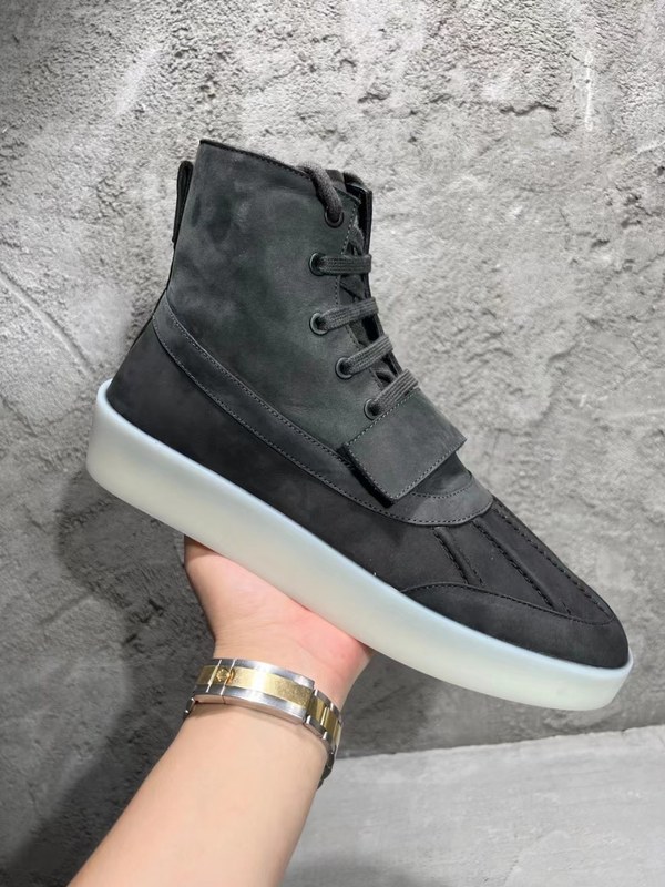 피어오브갓 2021 스웨이드 벨트로 덕 부츠 하이탑 스니커즈