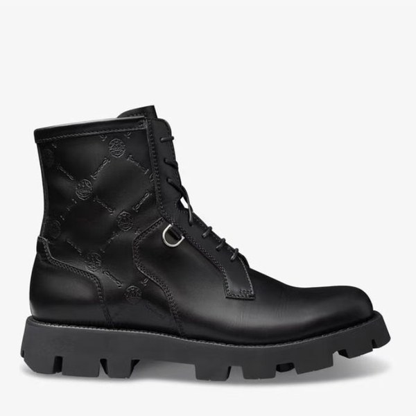 벨루티 2021 후크 아가일 패턴 엠보 트위스트 부츠