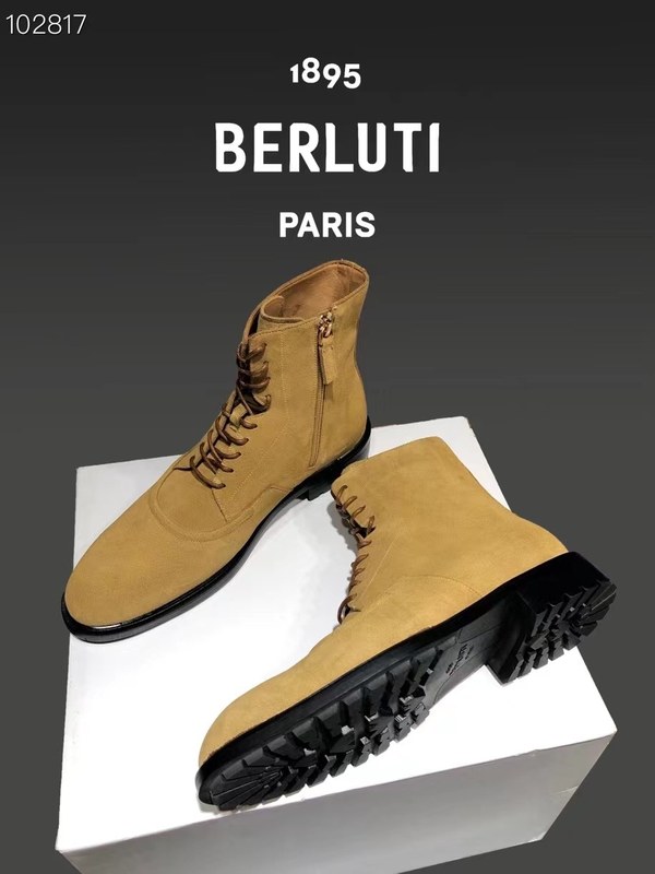 벨루티 2021 스웨이드 알티튜드 레더 부츠